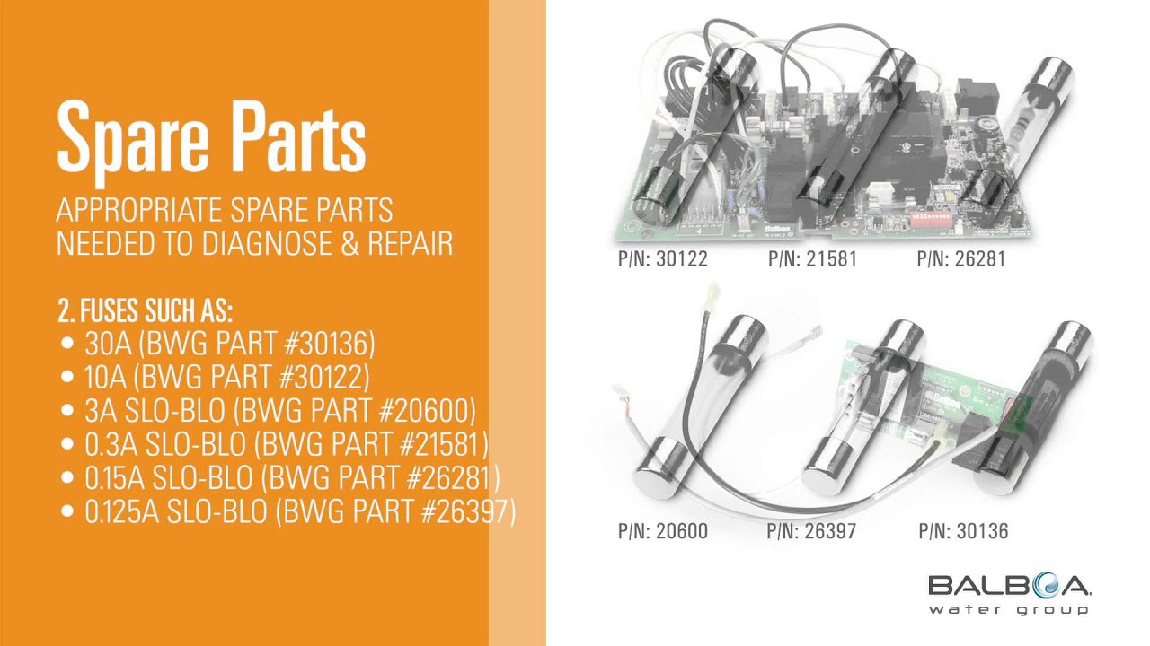 Balboa BP2000 Technical Series - Spare Parts